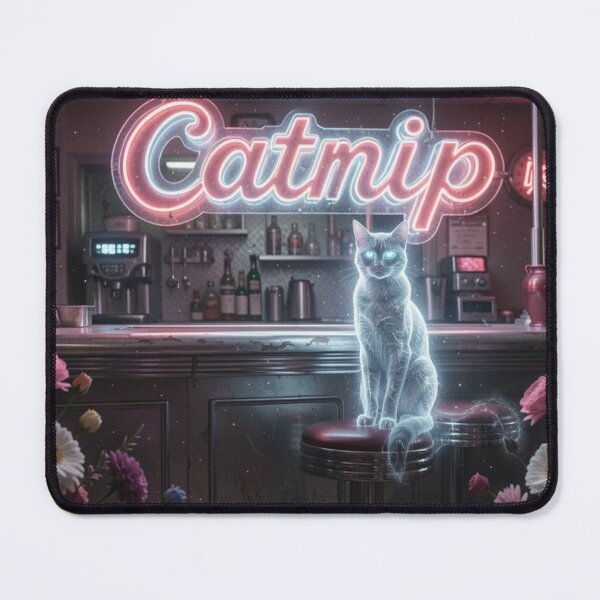 Item preview, Midnight at the Catnip Diner designed and sold by CreekSideCreat.