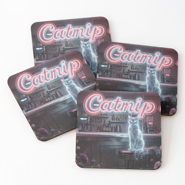 Item preview, Medianoche en el restaurante Catnip Diner designed and sold by CreekSideCreat.