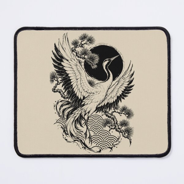 Item preview, Japanese Aesthetic - Crane Rising Sun designed and sold by bapupa.