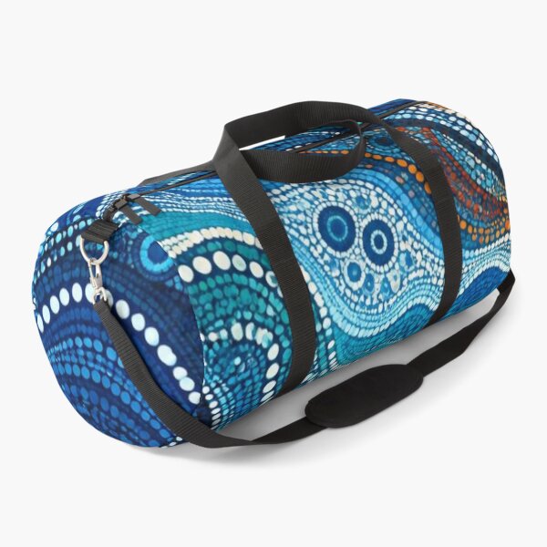 Item preview, Hot and Cold Dot Art - Abstract Sun and Ocean Waves Pattern designed and sold by GrinGalore.