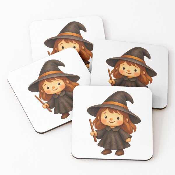 Item preview, The Little Wand Witch | Cute Halloween Character designed and sold by Whatever Works.