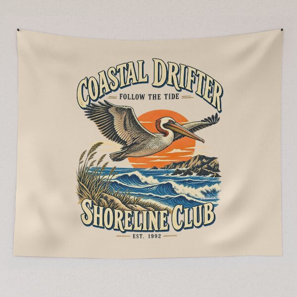 Aperçu de l'œuvre Coastal Drifter Brown Pelican créée et vendue par EvergreenPark - Tee Studio.