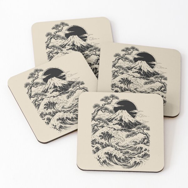 Item preview, Japanese Aesthetic - Mount Fuji Waves designed and sold by bapupa.
