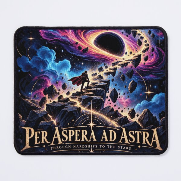 Item preview, Per Aspera Ad Astra Space Art - Through Hardships to the Stars Cosmic Design designed and sold by AstroPal28.