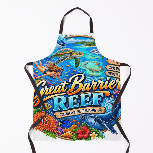 Item preview, Great Barrier Reef Australia – Diving Sea Turtle Coral Reef designed and sold by Wandervogel123.