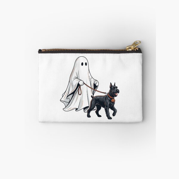 Item preview, Spooky Ghost Walking Giant Schnauzer Dog Lover Halloween Illustration Art designed and sold by raedattia.