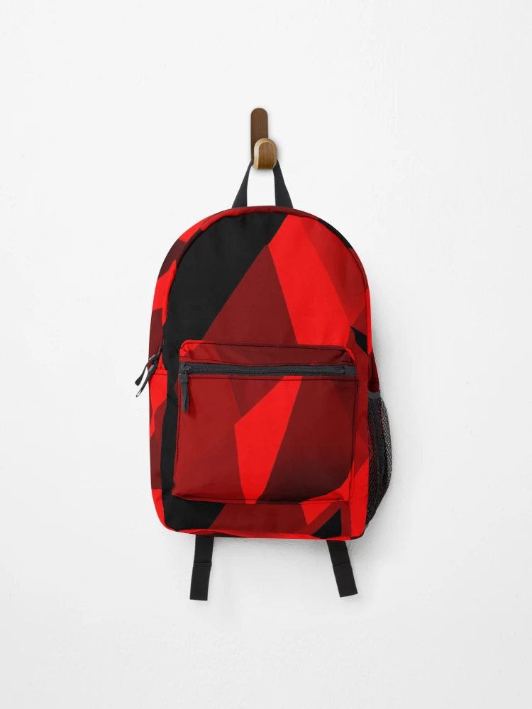 Thumbnail 1 of 3, Backpack, Geometric Red Triangles designed and sold by Andrew Hitchen.