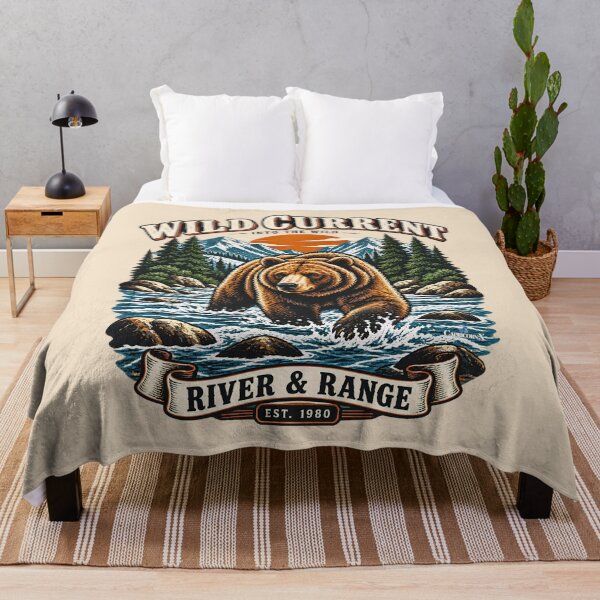 Item preview, Wild Current Grizzly Bear designed and sold by EvergreenPark - Tee Studio.
