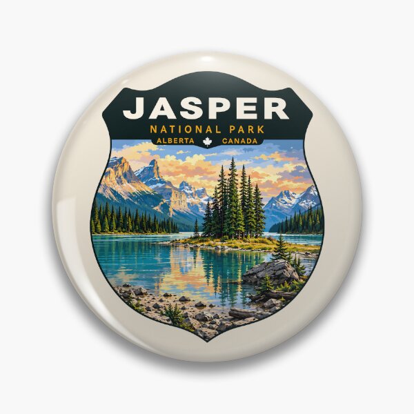 Item preview, Jasper National Park Canada – Vintage Retro Mountain Adventure designed and sold by Gideon Emmerich.