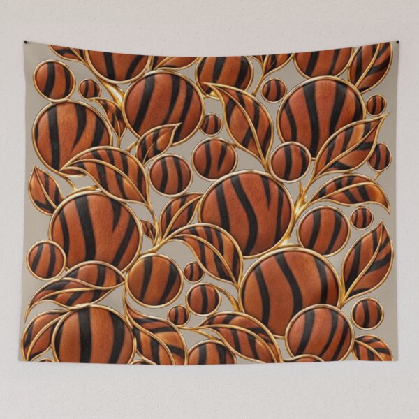 Item preview, Elegant Overlapping Circle Leaf Pattern designed and sold by annenambiro.