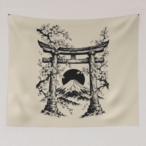 Item preview, Japanese Culture - Torii and Fuji designed and sold by bapupa.