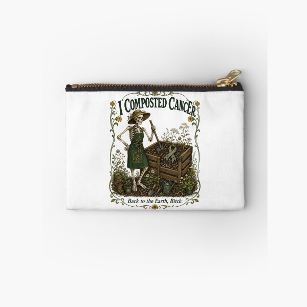 Item preview, Copy of I Composted Cancer Pink Background Gardening Art designed and sold by SedaMythica.