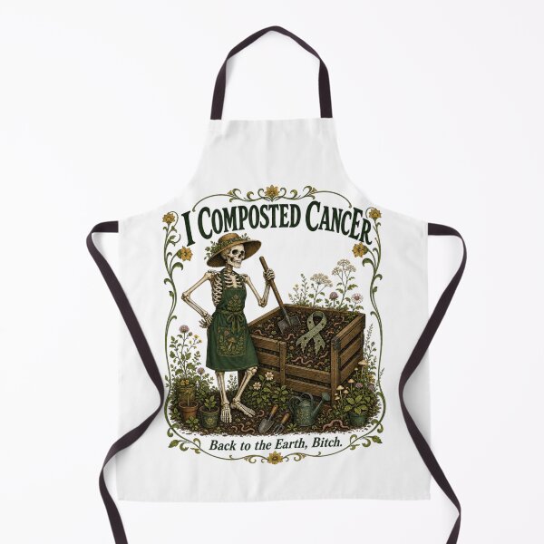 Item preview, Copy of I Composted Cancer Pink Background Gardening Art designed and sold by SedaMythica.