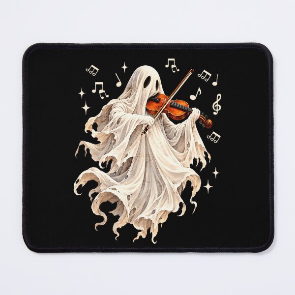 Item preview, Vintage Ghost Playing Violin Cute Halloween Musical Instrument designed and sold by elongatedjazz.