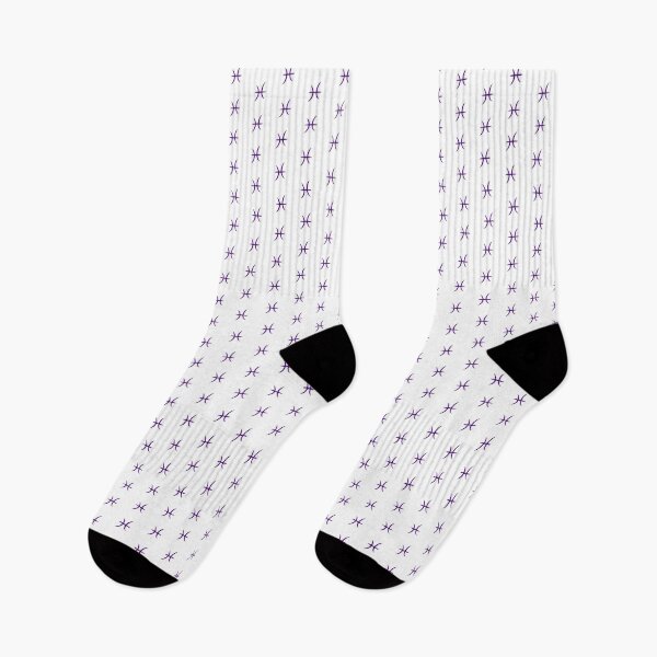 Item preview, Dark Purple Pisces Two Fish Zodiac Symbol Design designed and sold by pattern-archive.