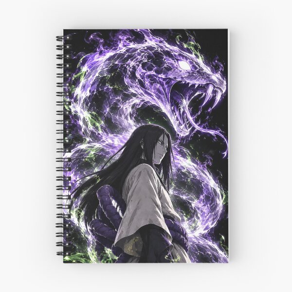 Artikelvorschau, Orochimaru Lila Schlange Anime Schlangenkrieger Dunkler Shinobi Kunst entworfen und verkauft von Dyan4.