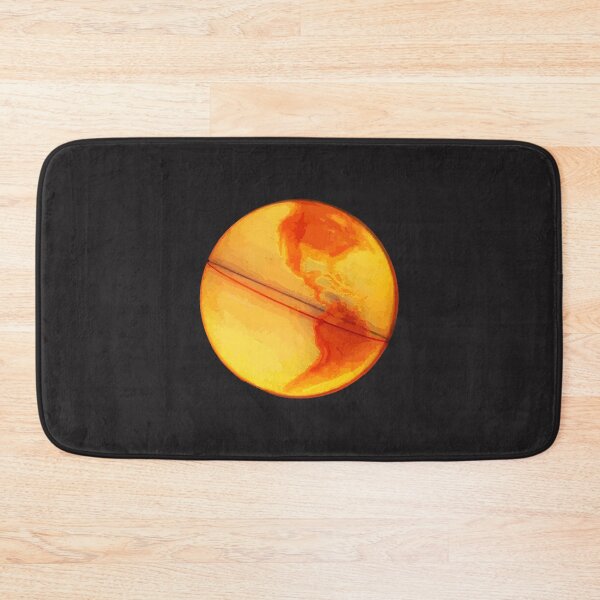 Item preview, Fiery Globe Illustration with Vibrant Heat Map Design designed and sold by PoleDanceMarket.