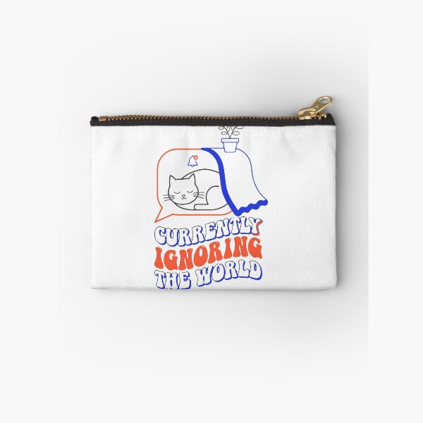 Item preview, Currently Ignoring the World Funny Sleeping Cat Introvert Retro T-Shirt designed and sold by Design-Pro-21.