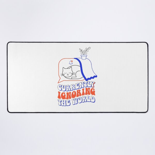 Item preview, Currently Ignoring the World Funny Sleeping Cat Introvert Retro T-Shirt designed and sold by Design-Pro-21.