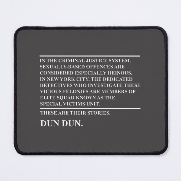 Item preview, Law and Order SVU Inspired Crime Drama Design designed and sold by AndyMarkum.