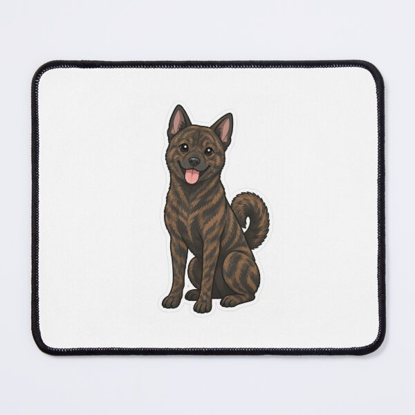 Item preview, Happy Kai Ken Dog Sticker - Cute Japanese Brindle Dog designed and sold by NihonKenStudio.