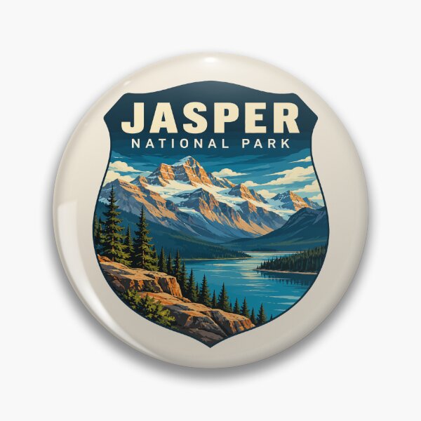 Item preview, Jasper National Park Canada – Vintage Retro Mountain Adventure designed and sold by Gideon Emmerich.