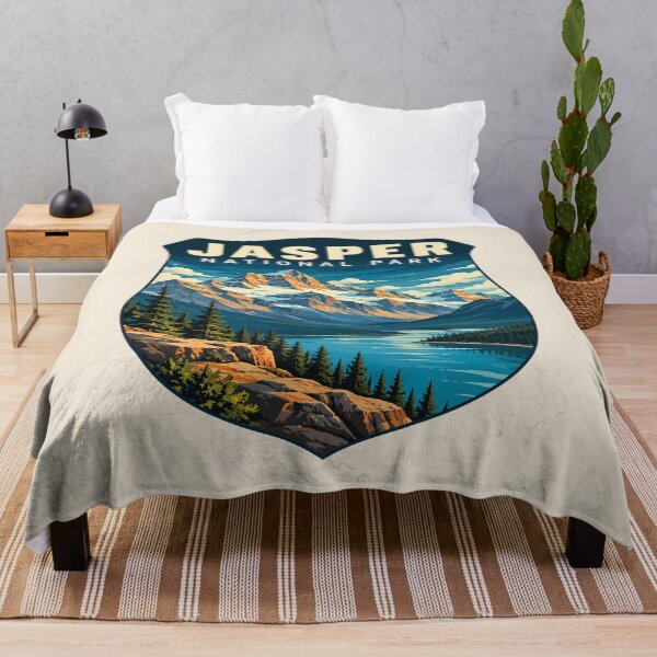 Item preview, Jasper National Park Canada – Vintage Retro Mountain Adventure designed and sold by Gideon Emmerich.