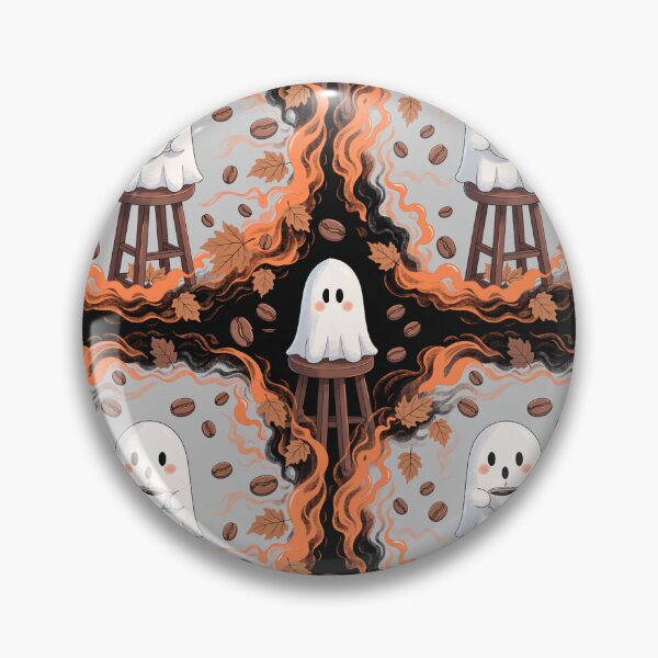 Item preview, Cute Ghost Halloween Stool Seamless Pattern designed and sold by Camel & Quirk.