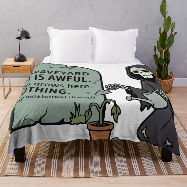 Item preview, Graveyard Shift Existential Dread Grim Reaper Gardening designed and sold by YasminTaha.