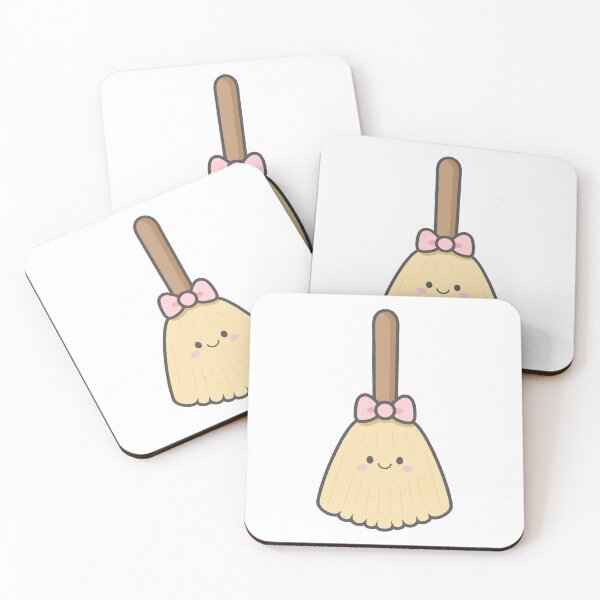 Item preview, Cute Broom Character with Bow for Happy Home designed and sold by nuchz.