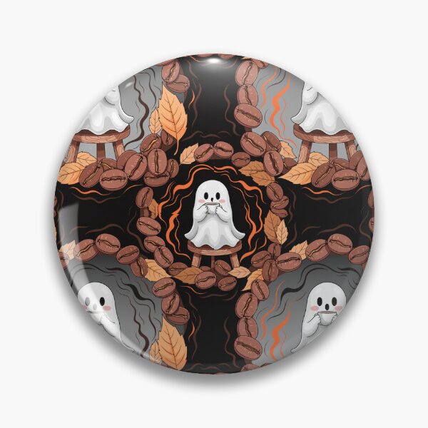 Item preview, Autumn Ghost Halloween Seamless Pattern designed and sold by Camel & Quirk.