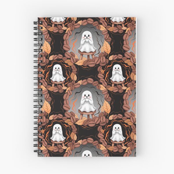 Item preview, Autumn Ghost Halloween Seamless Pattern designed and sold by Camel & Quirk.