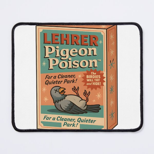 Item preview, Lehrer’s Pigeon Poison Vintage Style Illustration Artwork designed and sold by shehandilhara.