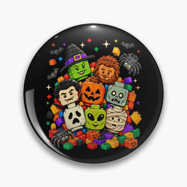 Item preview, Halloween Monsters Brick Building Blocks Toy Witch Vampire Zombie Spooky Cute designed and sold by Ortigzitoun.