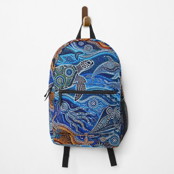 Item preview, Dreamtime Marine Life - Aboriginal Style Ocean Wildlife Coral Reef designed and sold by GrinGalore.