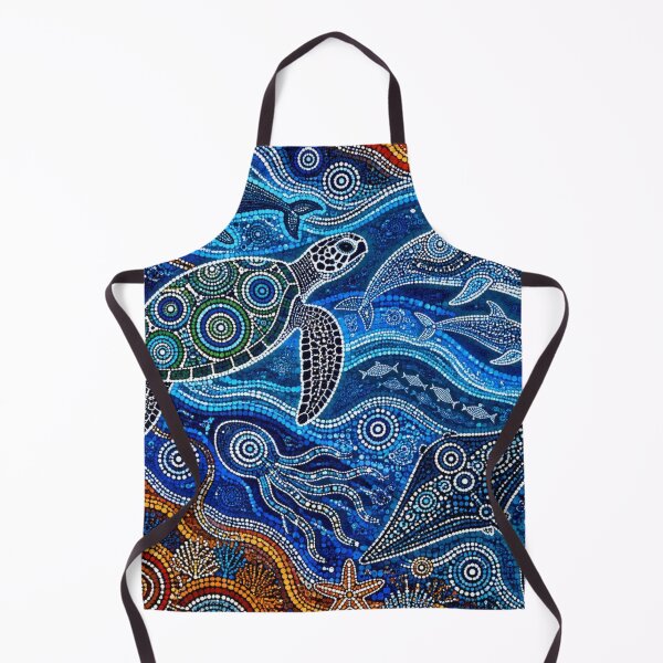 Item preview, Dreamtime Marine Life - Aboriginal Style Ocean Wildlife Coral Reef designed and sold by GrinGalore.