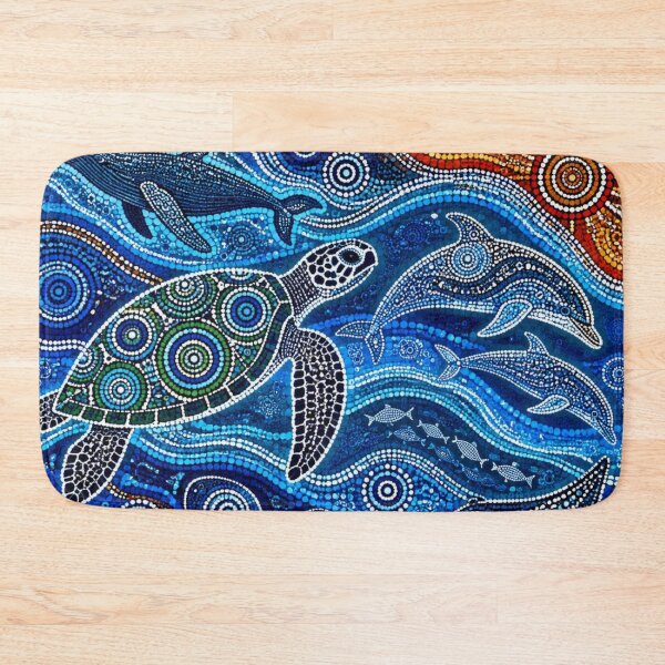 Item preview, Dreamtime Marine Life - Aboriginal Style Ocean Wildlife Coral Reef designed and sold by GrinGalore.