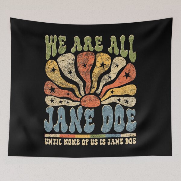 Item preview, We Are All Jane Doe Retro Groovy 70s Hippie Sunburst  designed and sold by elongatedjazz.