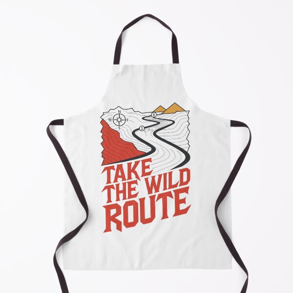 Artikelvorschau, „Take the Wild Route“ – Outdoor-T-Shirt für Bergwanderabenteuer mit Kompass entworfen und verkauft von Design-Pro-21.