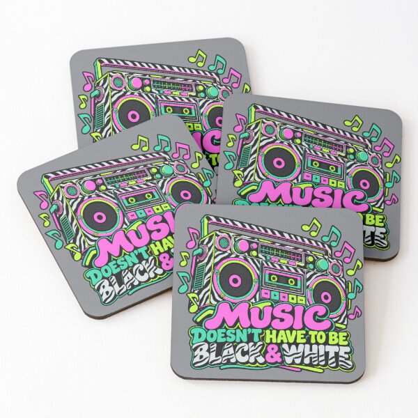 Item preview, La música no tiene por qué ser en blanco y negro: diseño retro de radiocasete Zebra. designed and sold by Aimetoi.