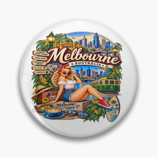 Item preview, Melbourne Australia – Skyline St Kilda Koala Travel Design designed and sold by Wandervogel123.