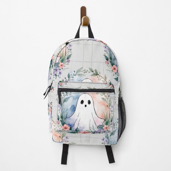Item preview, Watercolor Floral Ghost Halloween Pattern designed and sold by Camel & Quirk.
