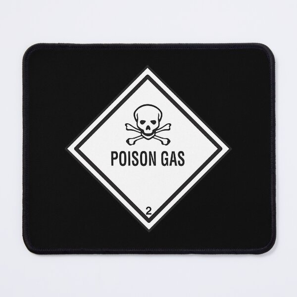 Item preview, Poison Gas Illustration with Toxic Symbol and Green Smoke Design designed and sold by shehandilhara.