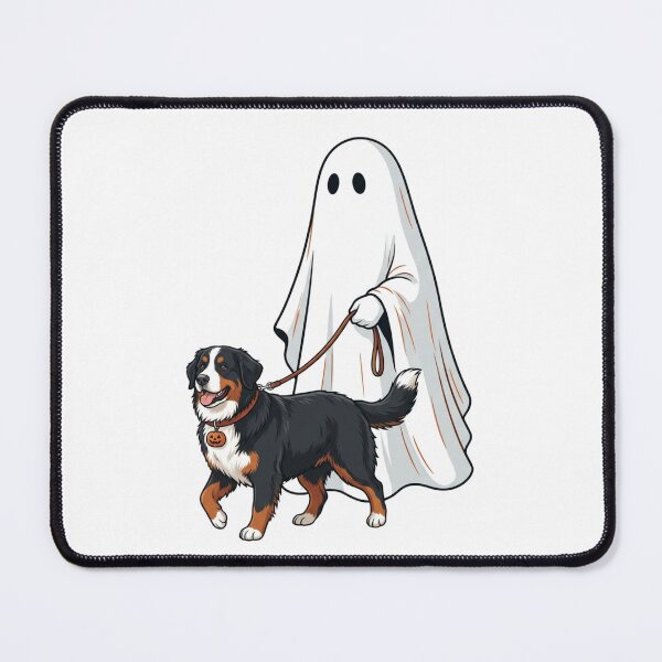 Item preview, Spooky Ghost Walking Bernese Mountain Dog Halloween Pet Lover Art designed and sold by raedattia.