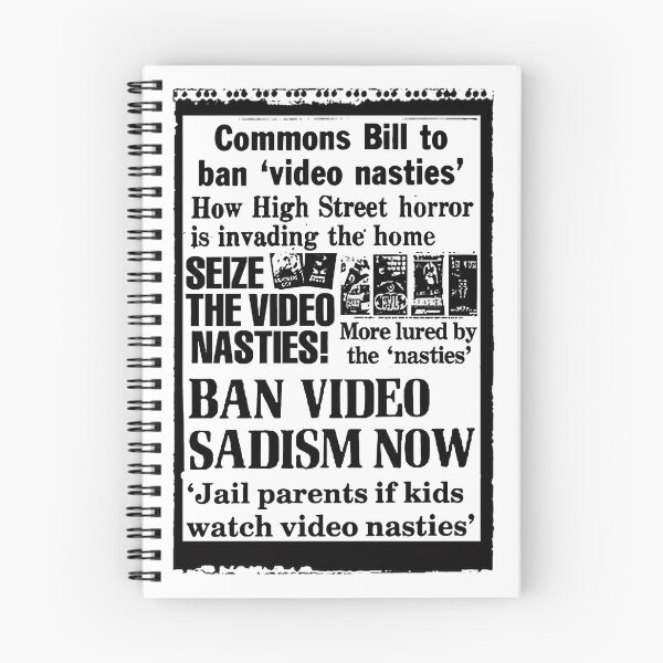 Item preview, Video Nasties Vintage Banned in Britain Retro Horror Movie Design designed and sold by ArcticFoxe.