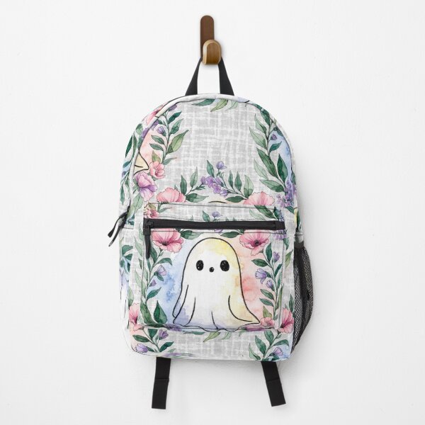 Item preview, Cute Ghost Floral Wreath Seamless Pattern designed and sold by Camel & Quirk.