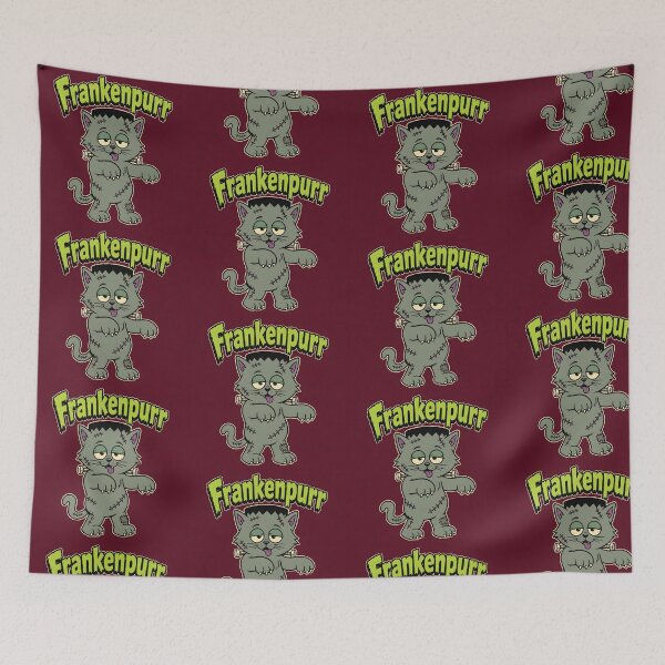 Item preview, Frankenpurr Frankenstein Cat Funny Halloween designed and sold by Glitchart66.