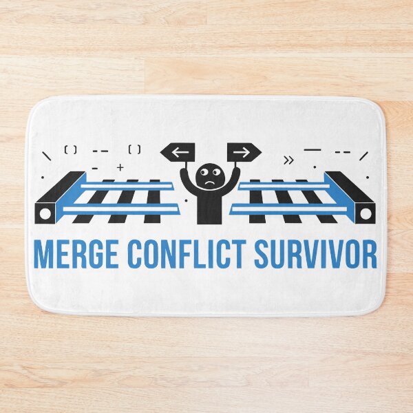 Artikelvorschau, Lustiges T-Shirt für Programmierer, Entwickler und Git-Nutzer – perfekt für alle, die den Merge-Konflikt überstehen. entworfen und verkauft von Design-Pro-21.