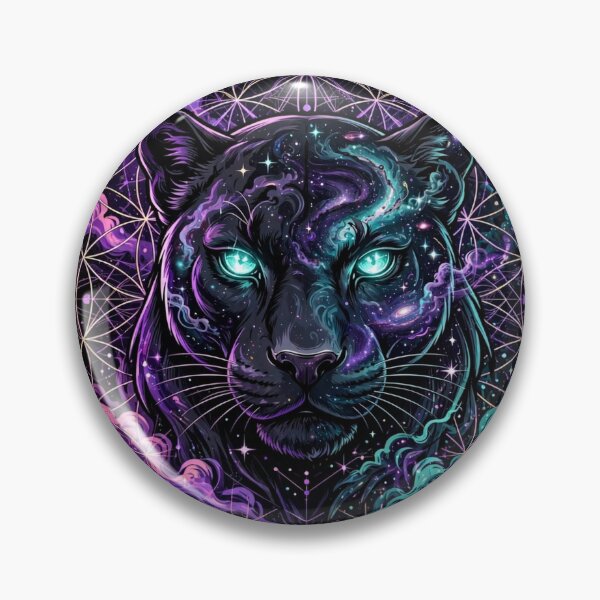 Item preview, Mystic Neon Galaxy Black Panther designed and sold by zwnexura.