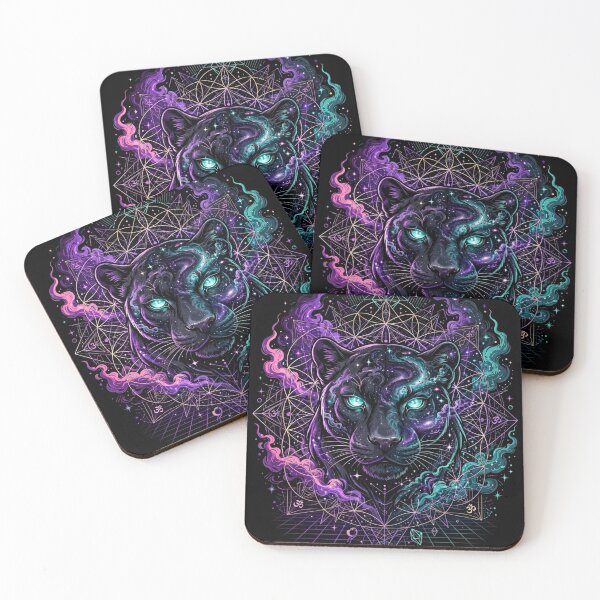 Artikelvorschau, Mystic Neon Galaxy Black Panther entworfen und verkauft von zwnexura.